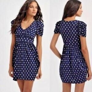 Anthro Leifsdottir A-line Polka Dot Mini Dress